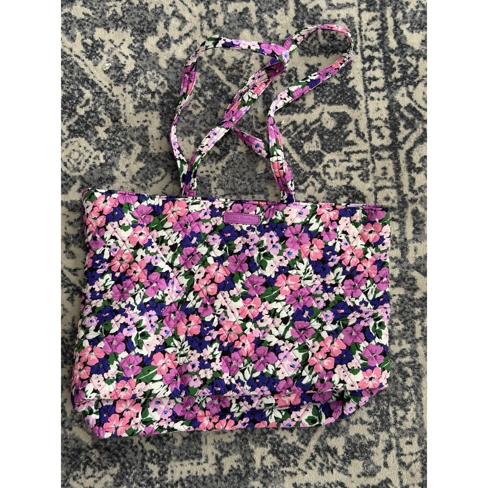 Vera Bradley Women's Floral Quilted Tote Bag. 12x16 Inches With 11 Inch Strap